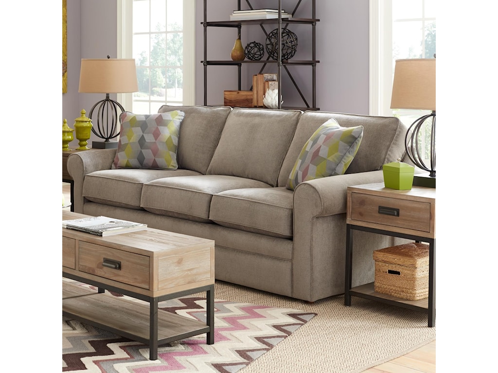 La Z Boy Collins Sofa With Rolled Arms Great American Home Store