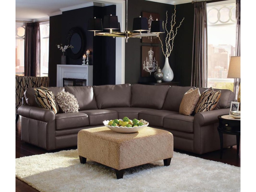 La Z Boy Collins Four Piece Corner Sectional Sofa Morris