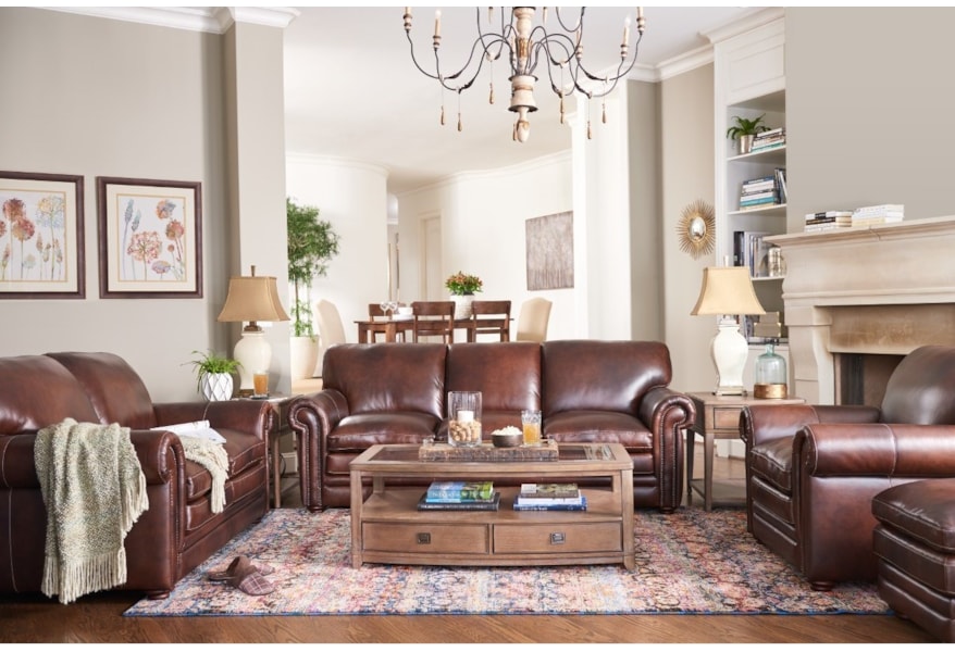 La Z Boy Conway Traditional Loveseat With Rolled Arms Houston S Yuma Furniture Loveseats