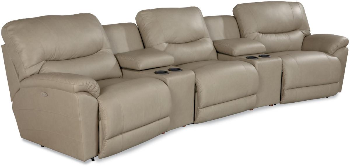 La Z Boy Dawson Casual Power Reclining Home Theater Sectional Godby Home Furnishings Theater Seating