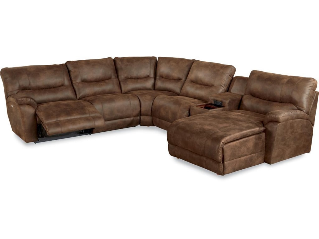 La Z Boy Dawson Casual Six Piece Reclining Sectional Sofa With La Z Boy Dawson6 Pc Reclining Sectional W Las Chaise