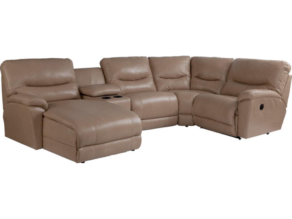 La Z Boy Dawson Casual Five Piece Reclining Sectional Sofa With Ras La Z Boy Dawson5 Pc Reclining Sectional Sofa W Ras Chaise