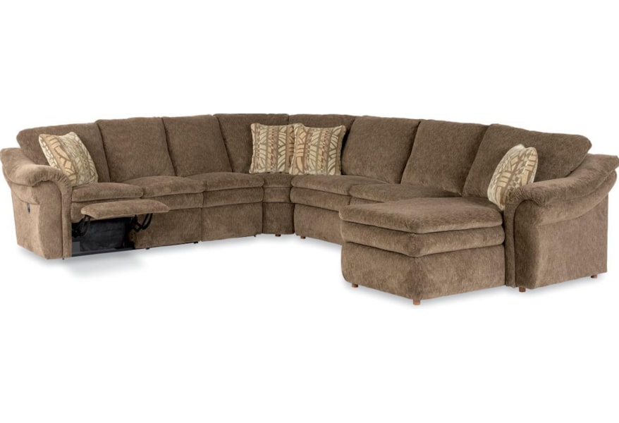 La Z Boy Devon 5 Piece Power Reclining Sectional With Left Arm Chaise And 2 Recliners Vandrie Home Furnishings Reclining Sectional Sofas La Z Boy Devon 5 Piece Power Reclining Sectional With Left Arm Chaise And 2 Recliners Vandrie Home Furnishings Reclining Sectional Sofas