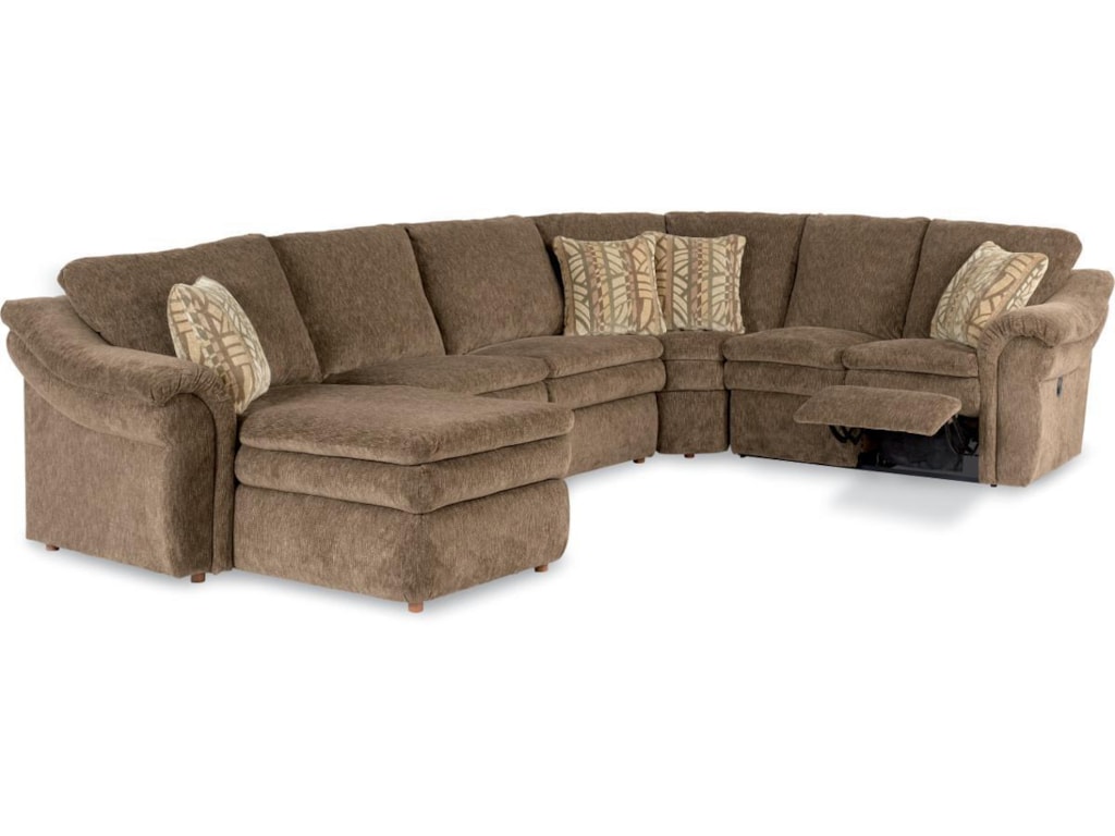 La Z Boy Devon 4 Piece Reclining Sectional Sofa With Ras Chaise La Z Boy Devon Sectional Sofa With Ras Chaise