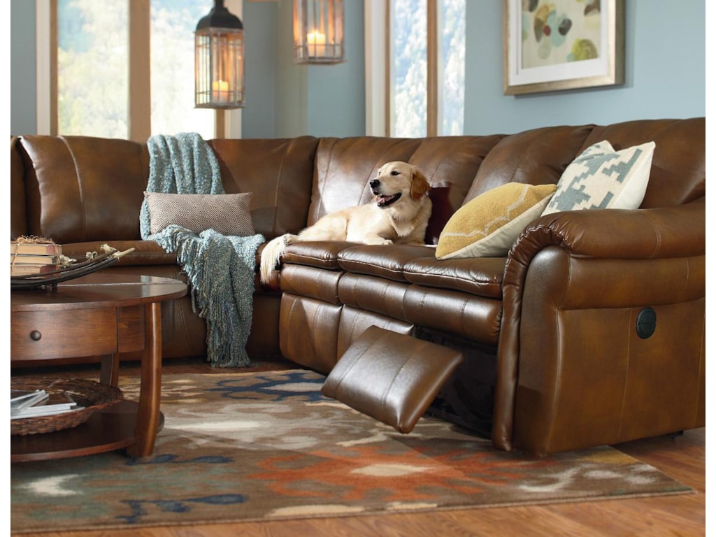 La Z Boy Devon 5 Piece Reclining Sectional With Ras Chaise And La Z Boy Devon 5 Piece Reclining Sectional Sofa