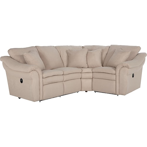 La-Z-Boy Devon 3 Pc Reclining Sectional Sofa with RAS Sofa | Boulevard Home Furnishings | Reclining Sectional Sofas