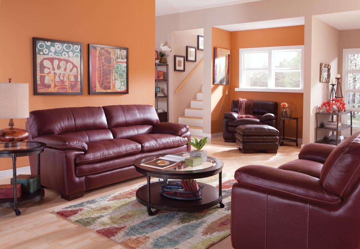 La Z Boy Dexter Casual Upholstered Stationary Chair And Ottoman