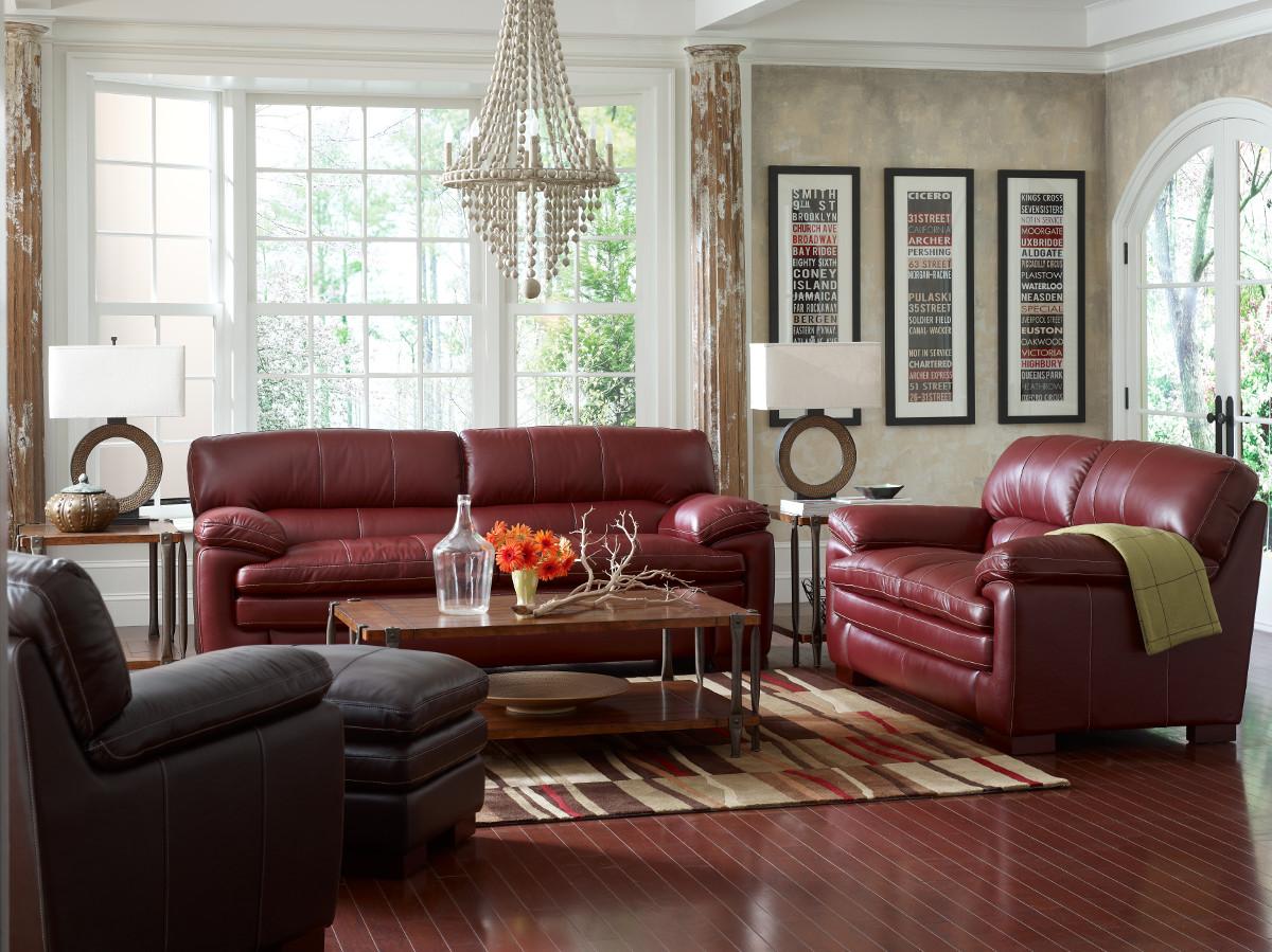 La Z Boy Dexter Casual Upholstered Stationary Chair And Ottoman