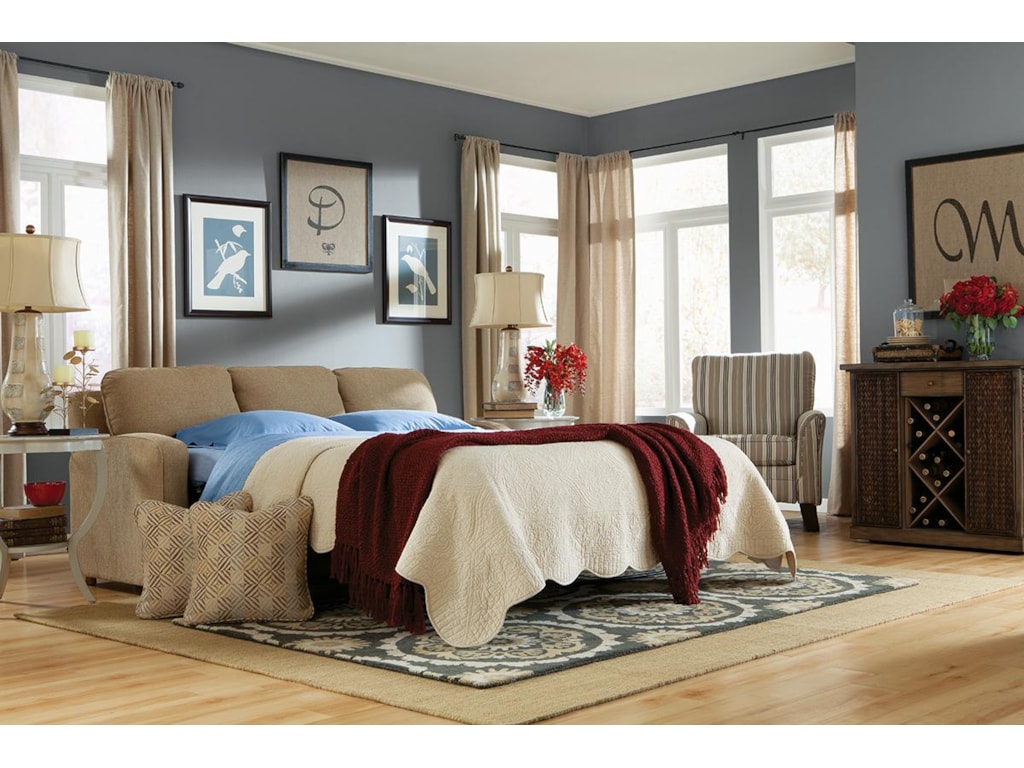 la z boy diana transtional supreme comfort queen sleep sofa