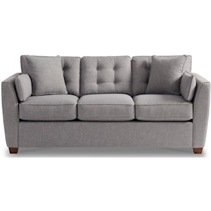La Z Boy Dillon Casual Queen Sleeper Sofa With Supreme Comfort Mattress Reid S Furniture Sleeper Sofas