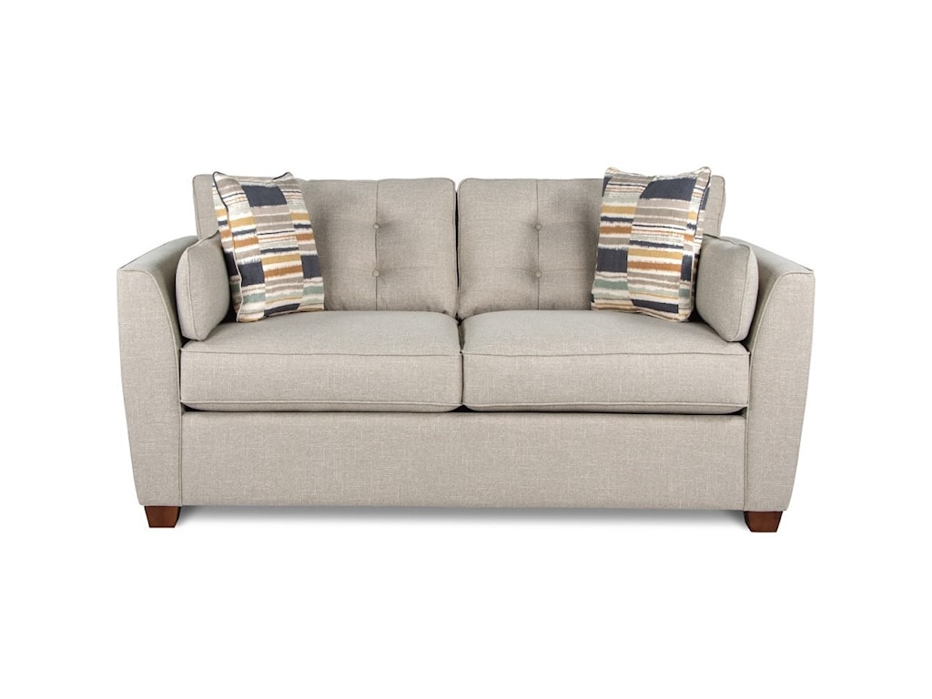 La Z Boy Dillon Casual Apartment Size Sofa With ComfortCore Cusions Conlins Furniture Sofas