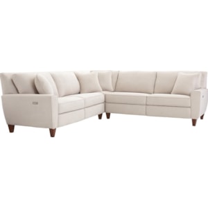 La Z Boy Edie Three Piece Power Reclining Sectional Sofa With Two Reclining Chairs And Two Usb Charging Ports Bullard Furniture Reclining Sectional Sofas