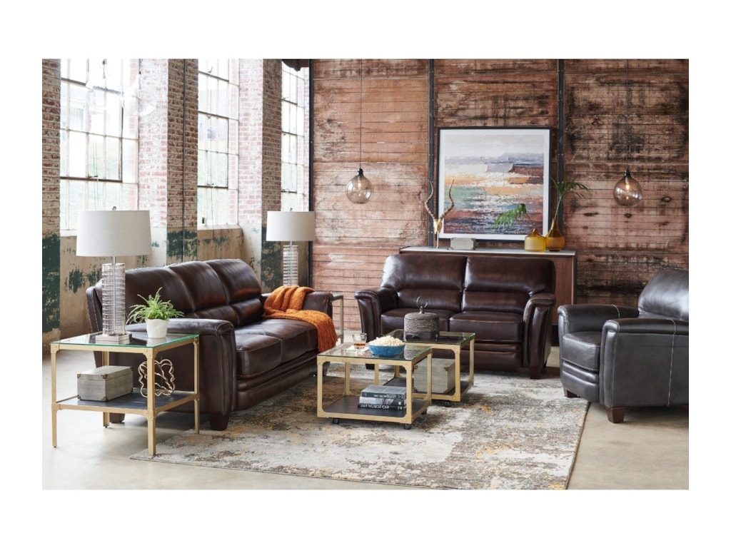 La Z Boy Ellis Contemporary Leather Chair Rotmans