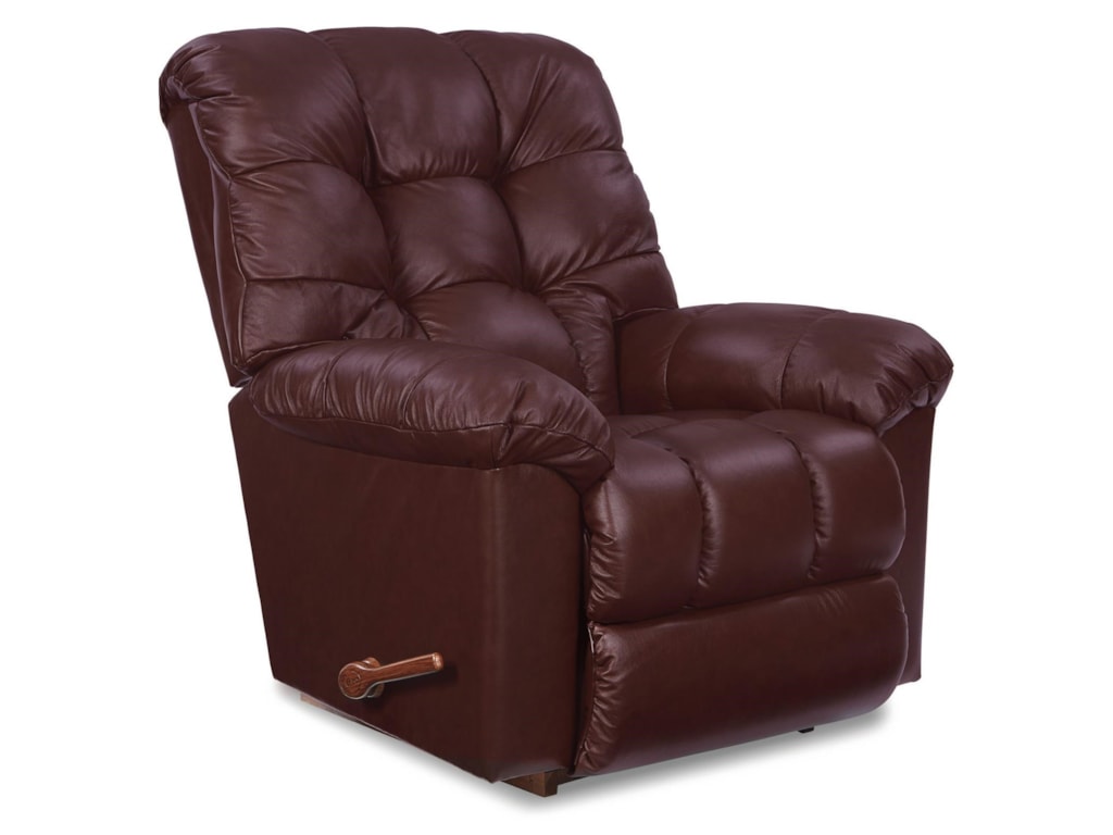 La Z Boy Gibson Leather Reclina Rocker Reclining Chair Rotmans La Z Boy Gibsonreclina Rocker Reclining Chair