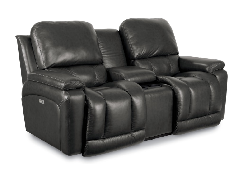 La Z Boy Greyson Casual Time Full Reclining Loveseat With La Z Boy Greyson Time Reclining Console Loveseat