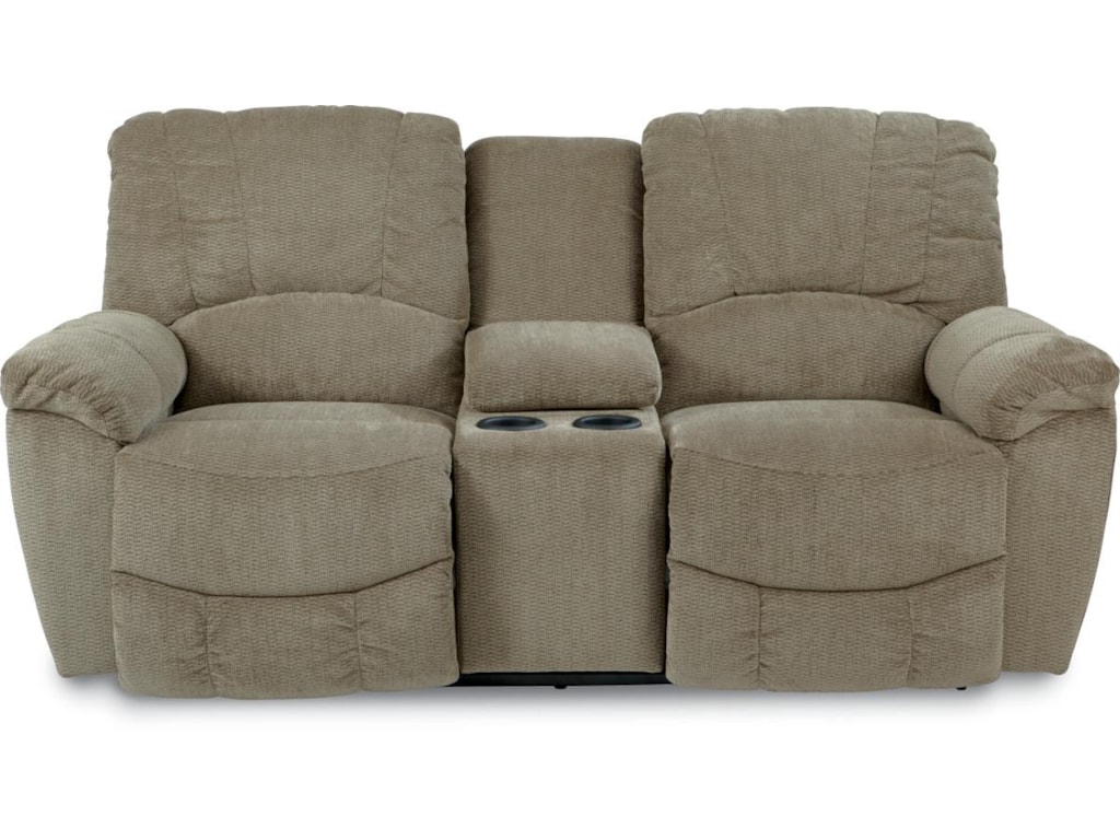 La Z Boy Hayes Casual Time Full Reclining Loveseat W Console La Z Boy Hayesla Time Full Reclining Loveseat W