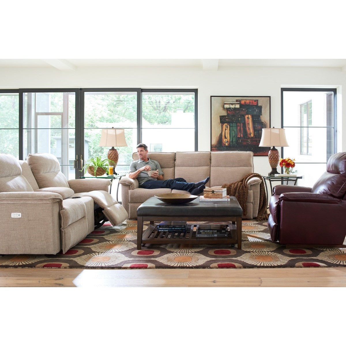 La Z Boy Jay 440706 Casual Reclining Sofa Thornton Furniture