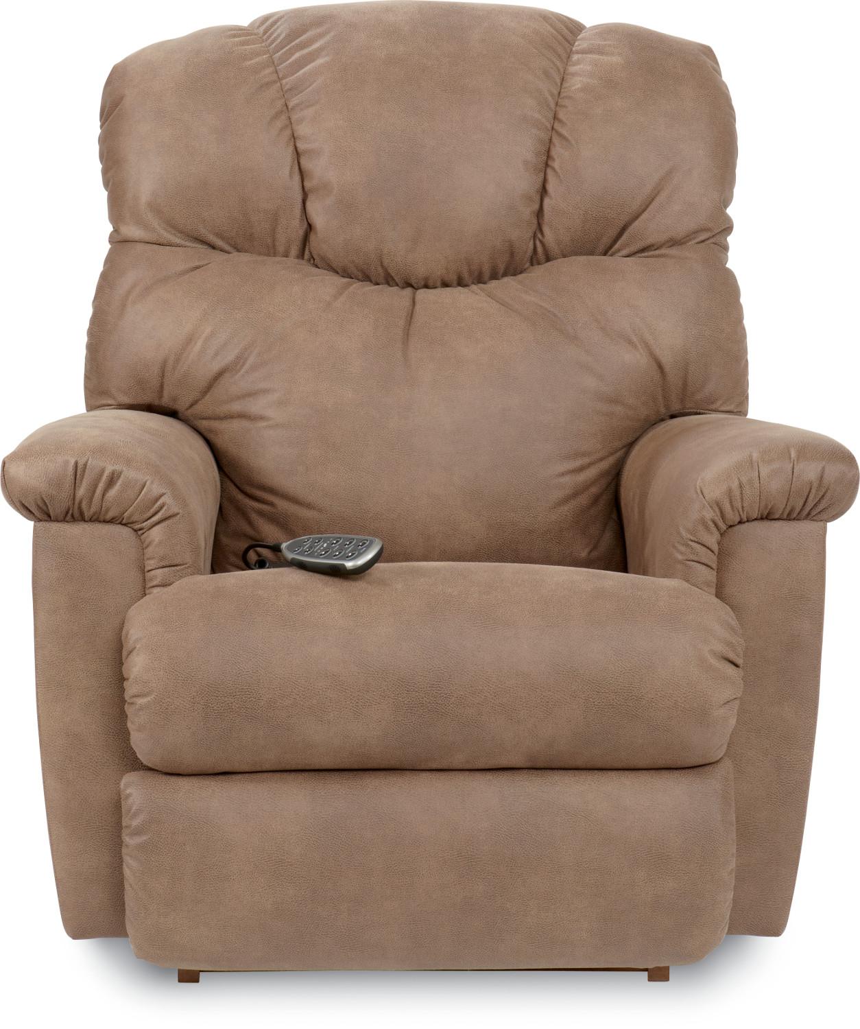 La Z Boy Lancer 16h515 Power Recline Xrw Wall Saver Recliner With Power Tilt Headrest And Lumbar Home Furnishings Direct Recliners