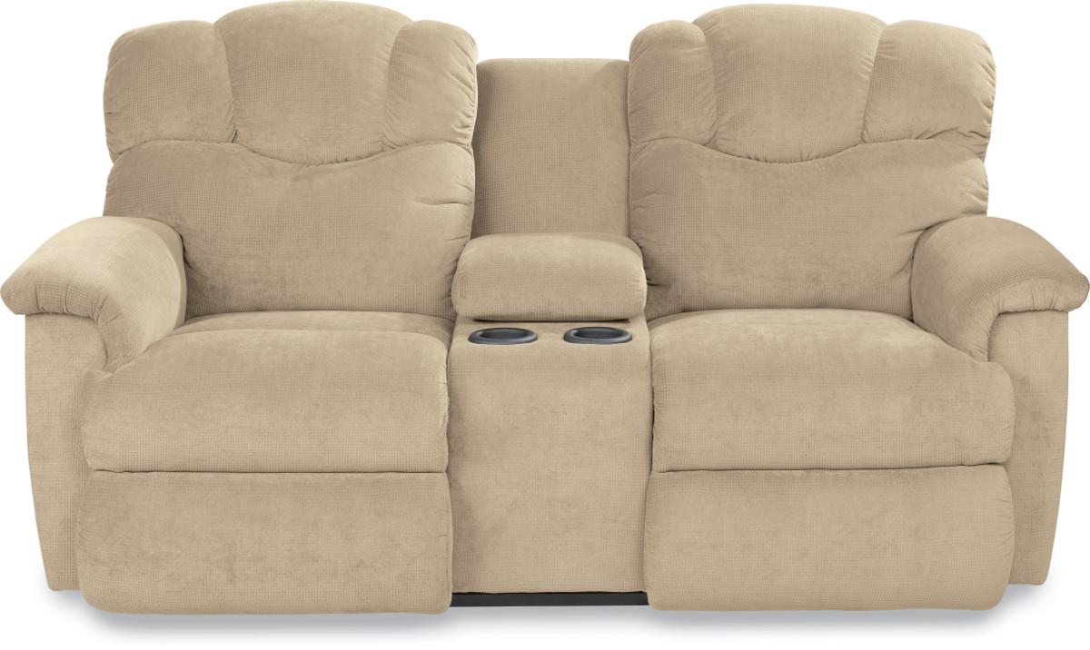 La Z Boy Lancer La Z Time Full Reclining Loveseat With Console And Cup Holders Pedigo Furniture Reclining Loveseats
