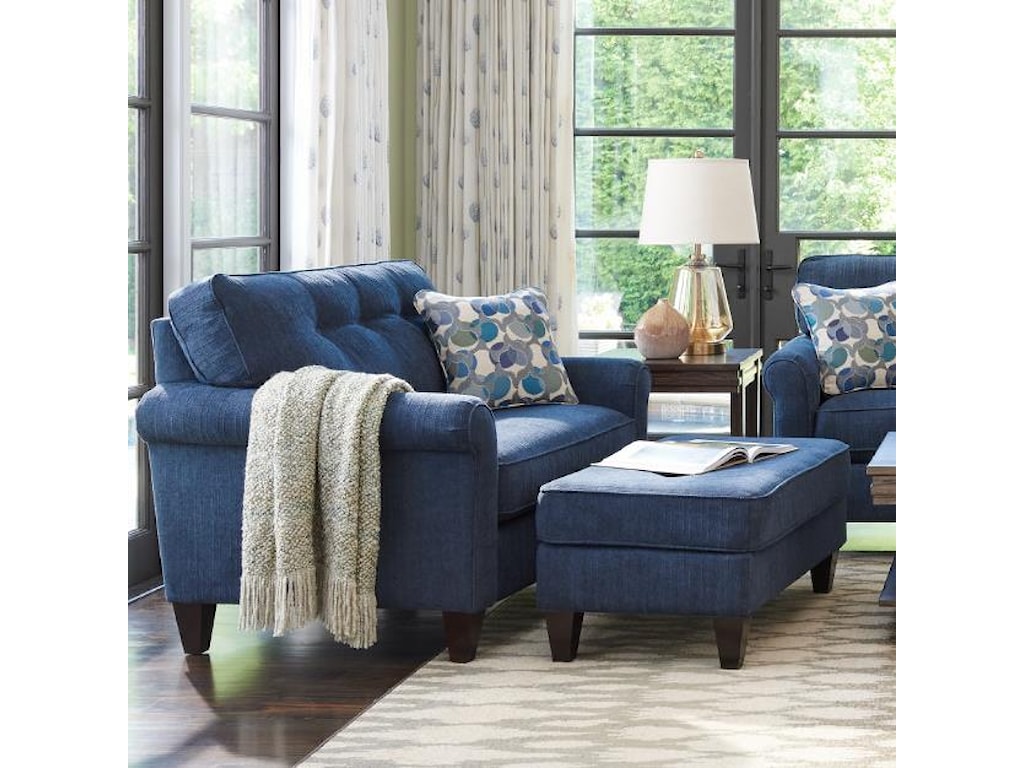 lazboy laurel oversized chair and ottoman set  conlin's