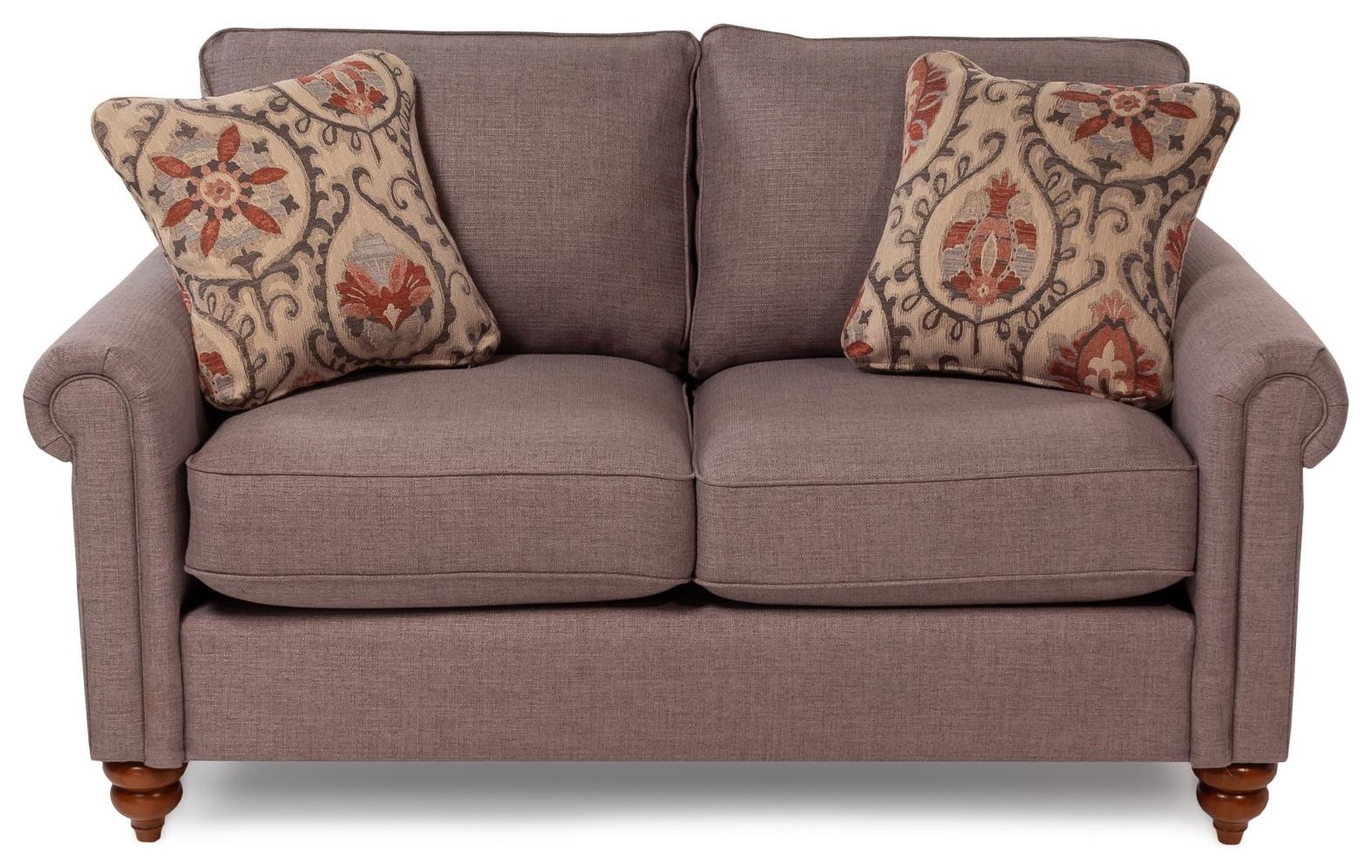 La Z Boy Rochelle Traditional Rolled Arm Loveseat With Premier