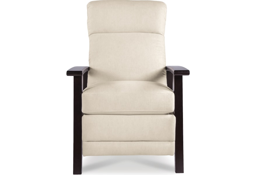 La Z Boy Recliners Nouveau Modern Recliner With Wood Arms And Power Motion Lindy S Furniture Company High Leg Recliners
