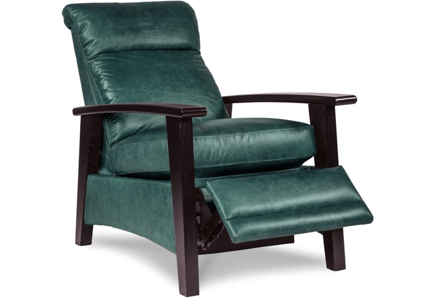 La Z Boy Recliners Nouveau Modern Recliner With Wood Arms And Power Motion Lindy S Furniture Company Recliners