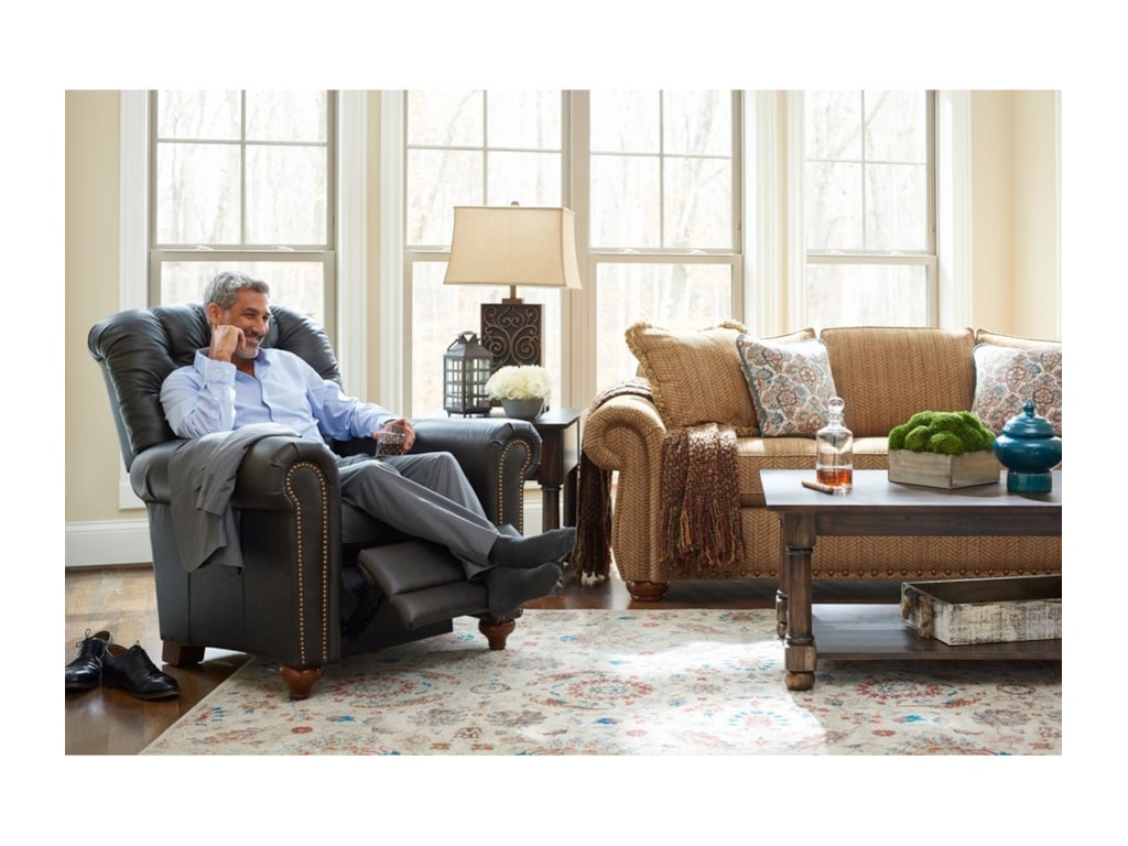 La Z Boy Recliners Whitman Tufted Push Back Recliner Conlin S La Z Boy Reclinerswhitman Low Profile Recliner