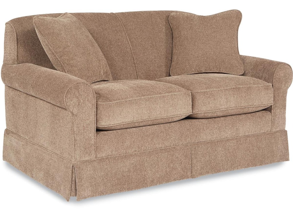 La Z Boy Madeline Upholstered Love Seat With Skirted Base