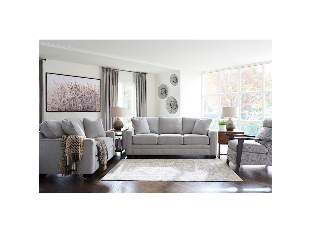 La Z Boy Meyer Contemporary Sofa With Premier ComfortCore Cushions