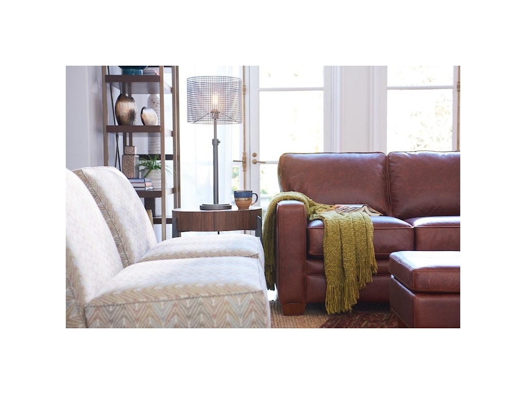 La Z Boy Meyer Contemporary Sofa With Premier ComfortCore Cushions