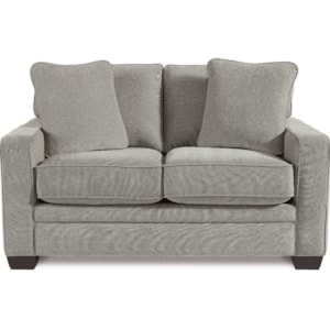 La Z Boy Meyer Contemporary Loveseat With Premier Comfortcore Cushions H L Stephens Loveseats