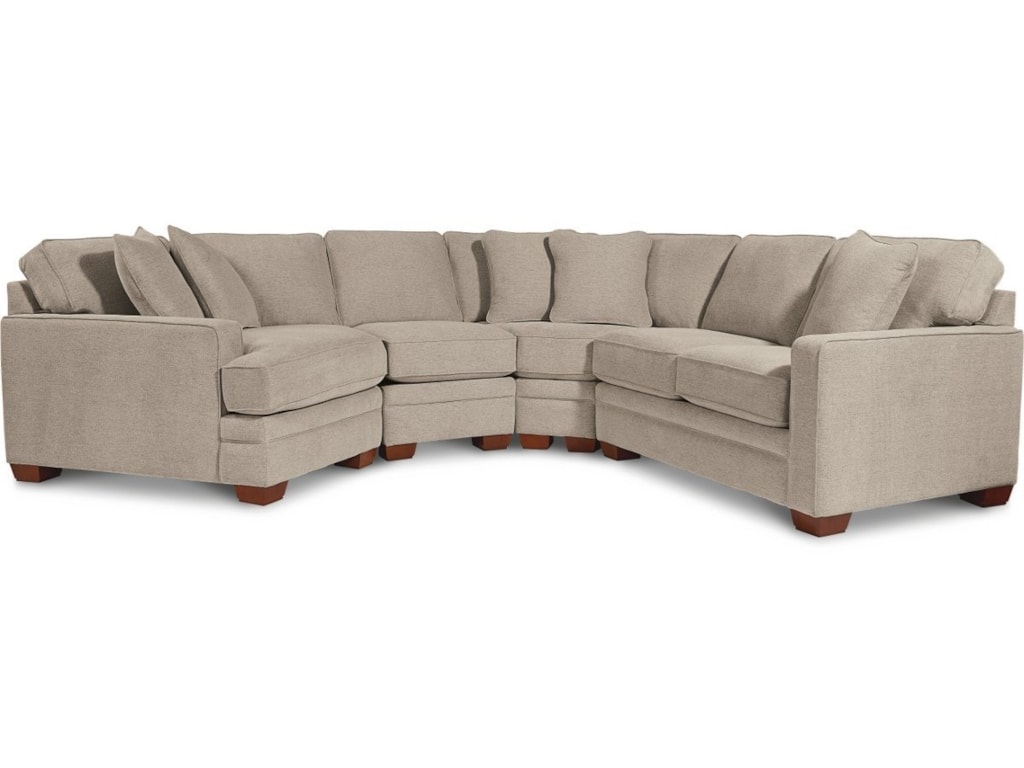 La Z Boy Meyer Contemporary 4 Piece Sectional With Right La Z Boy Meyer Contemporary 4 Piece Sectional With Right