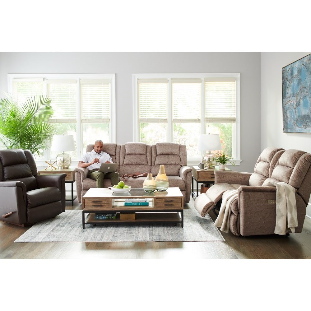 La Z Boy Murray Casual Reclining Sofa Lindy S Furniture Company