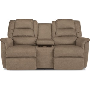 La Z Boy Murray Casual Reclining Loveseat With Cupholder Storage Console Lindy S Furniture Company Reclining Loveseats