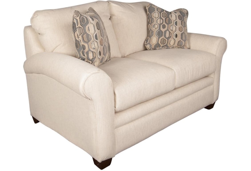 La Z Boy Natalie Casual Loveseat With Accent Pillows Morris Home Love Seats