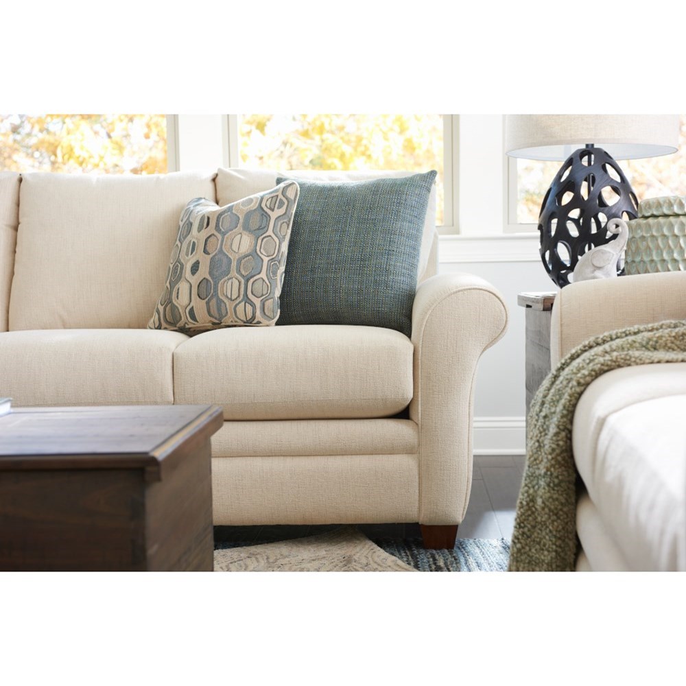 La Z Boy Natalie Transitional Sofa With Sock Arms Conlin S
