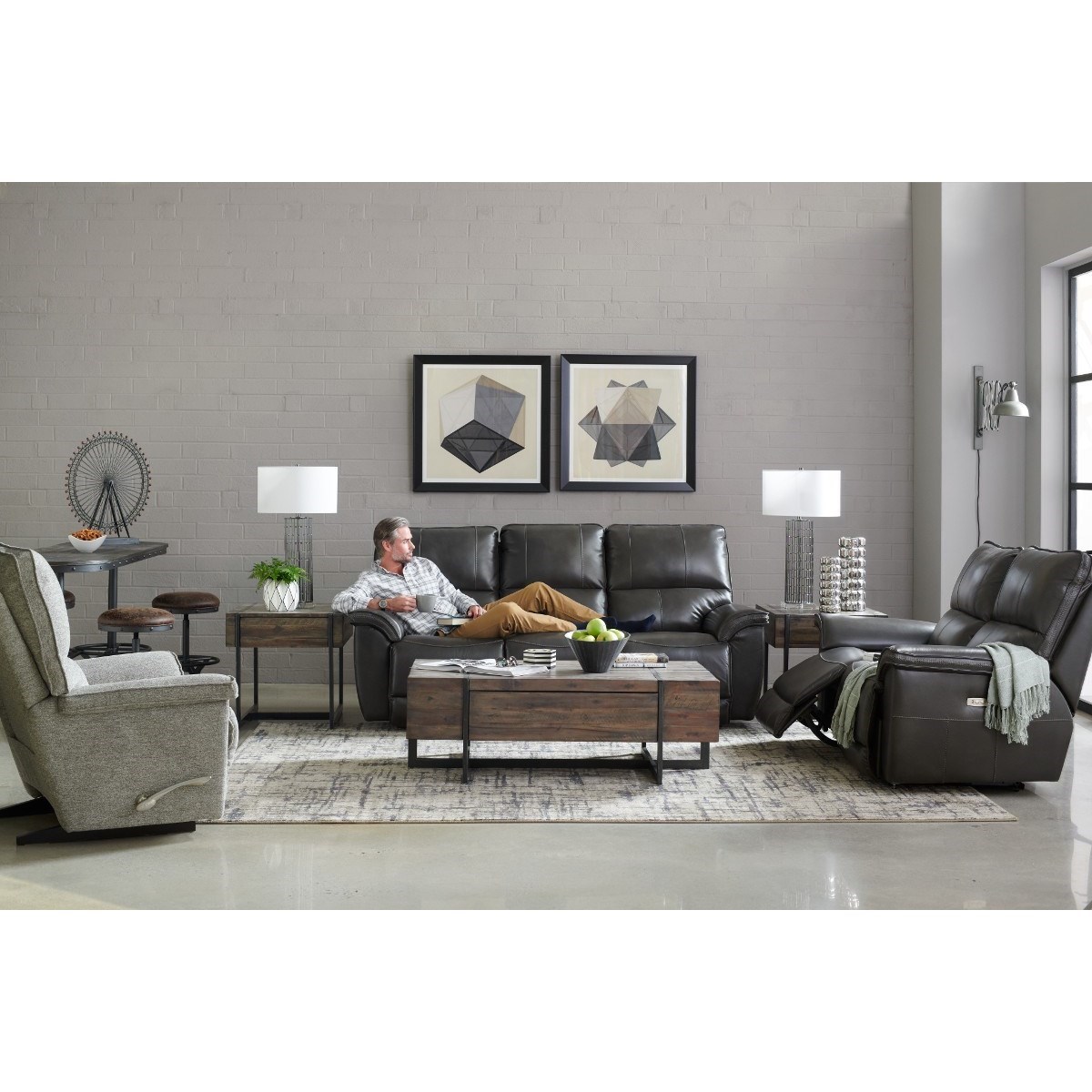 La Z Boy Norris Casual Reclining Sofa Sparks Homestore