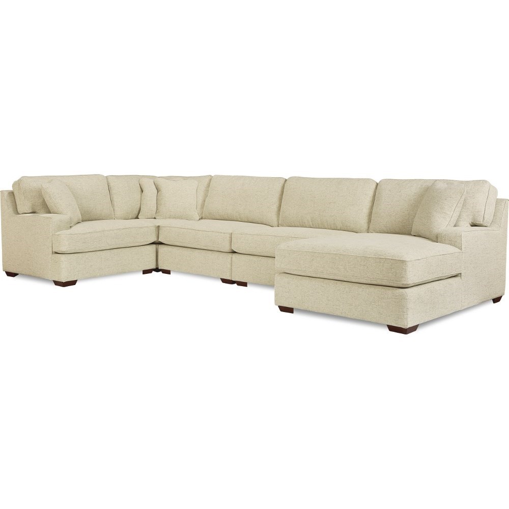 La Z Boy Paxton 4 Seat Premier Sectional Sofa With Comfort Core