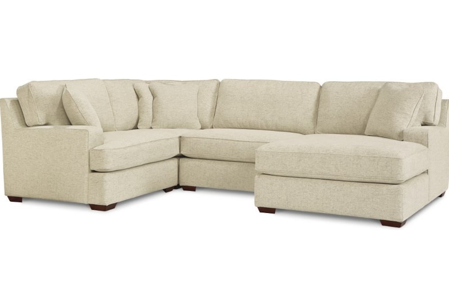 La Z Boy Paxton 3 Seat Premier Sectional Sofa With Comfort Core