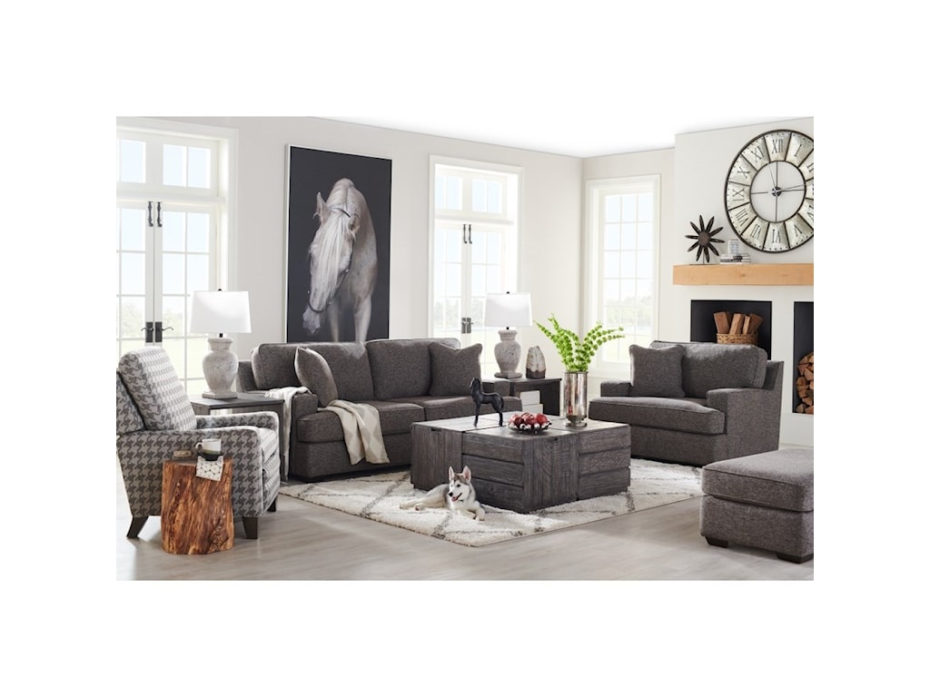 La Z Boy Paxton Contemporary Premier Sofa With Comfort Core Cushions Conlins Furniture Sofas