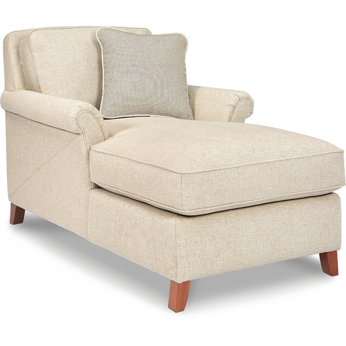 La Z Boy Phoebe 20c637 Transitional Flared Arm Chaise Lounge Thornton Furniture Chaises