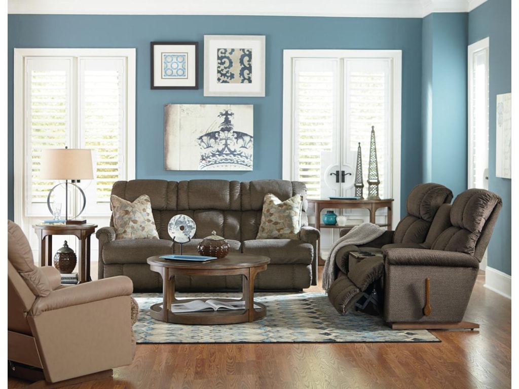 La Z Boy Pinnacle 3 Piece Sectional Reclining Sofa With Middle La Z Boy Pinnacle3 Piece Sectional Sofa