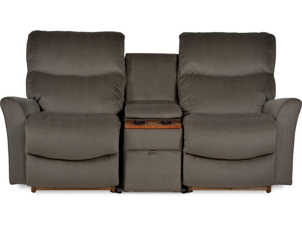 La-Z-Boy ROWAN3 Pc Reclining Loveseat w/ Storage Console