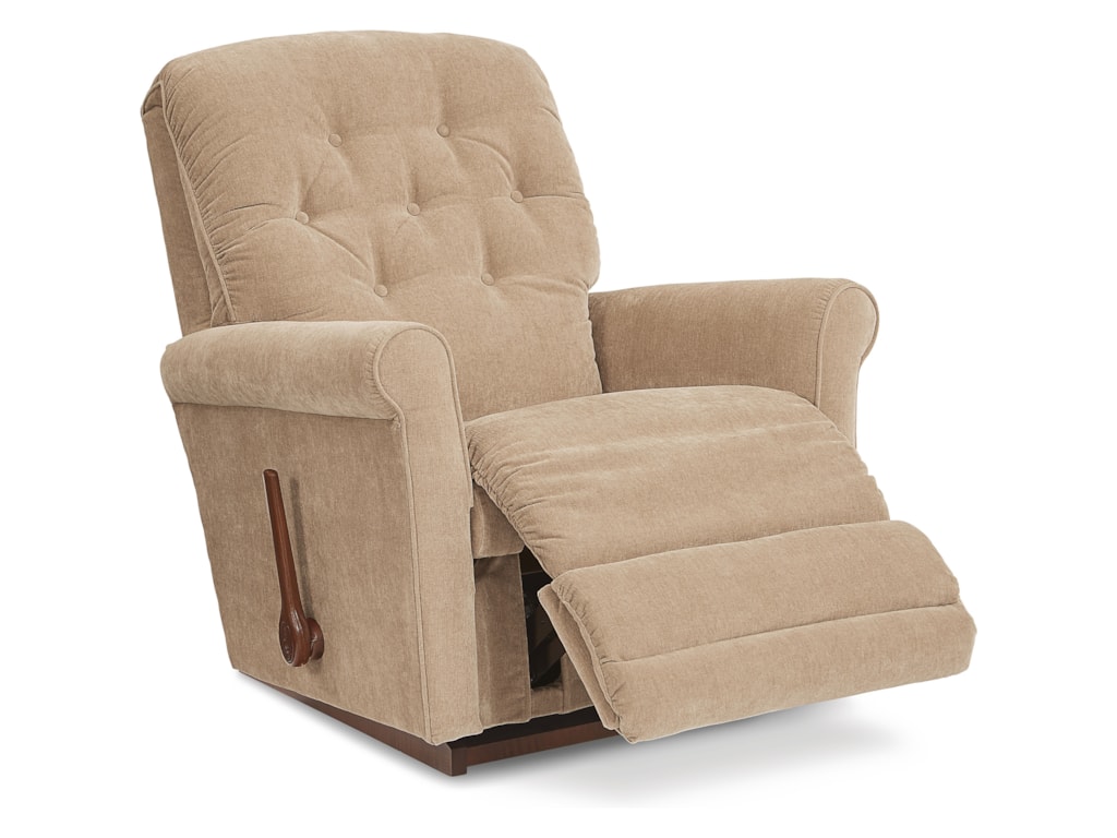 La Z Boy Ruby Casual Rocker Recliner With Button Tufting Conlin S Furniture Recliners