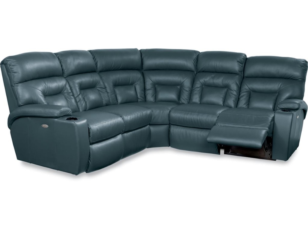 La Z Boy Spectator 5 Piece Reclining Sectional Sofa With La Z Boy Spectator5 Pc Reclining Sectional Sofa