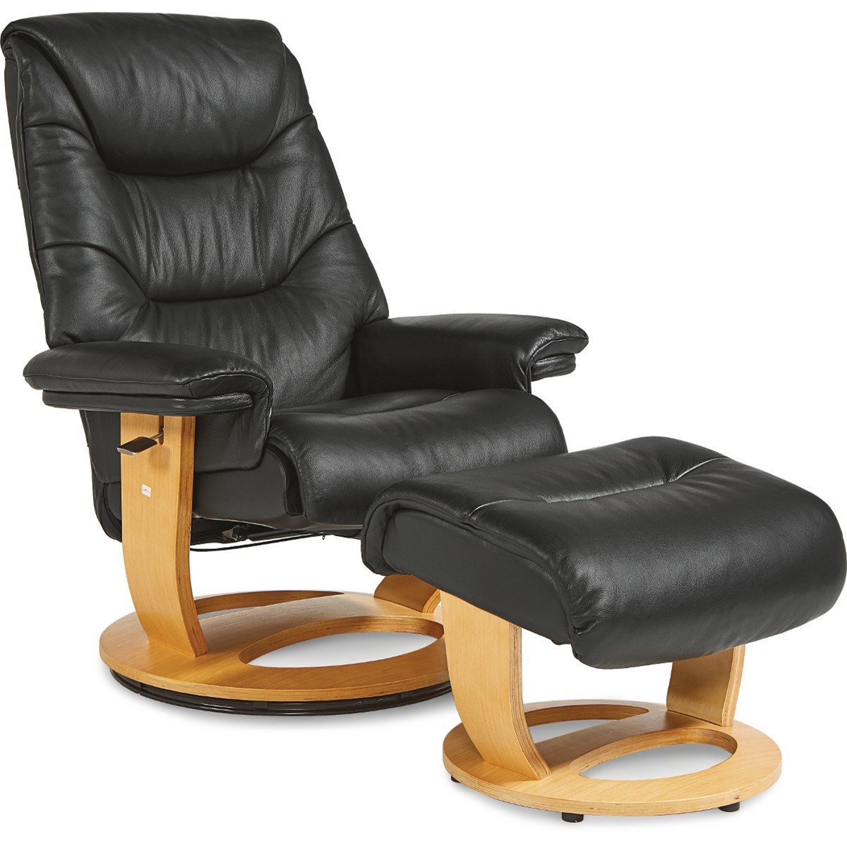 leather rocker with ottoman