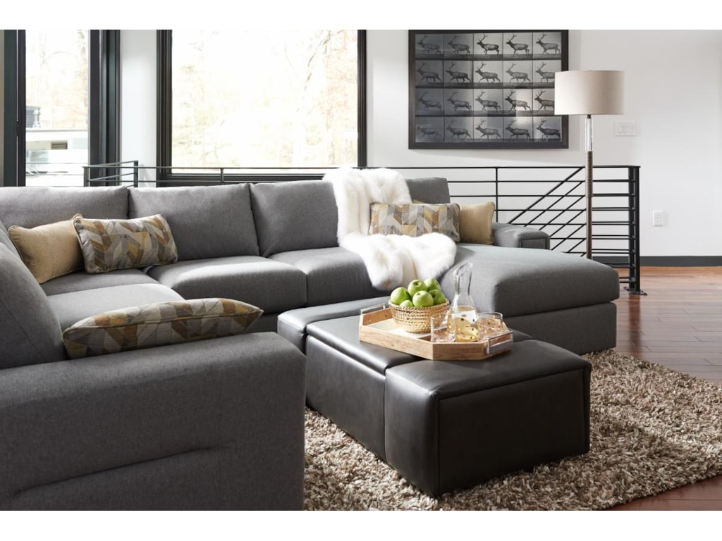 La-Z-Boy Structure Five Piece Modern Sectional Sofa with ... La-Z-Boy Structure Five Piece Modern Sectional Sofa with ...