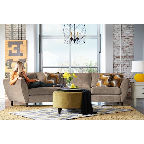 La Z Boy Tribeca Contemporary Two Piece Sectional Sofa With Ras La Z Boy Tribeca Contemporary Two Piece Sectional Sofa With Ras Cuddler Furniture Mart Colorado Sofas Denver Northern Fort Morgan