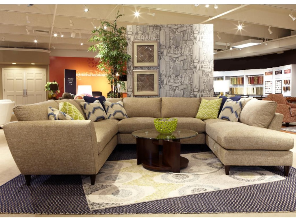 La Z Boy Tribeca Contemporary Five Piece Sectional Sofa With Las La Z Boy Tribeca5 Pc Sectional Sofa With Las Chaise